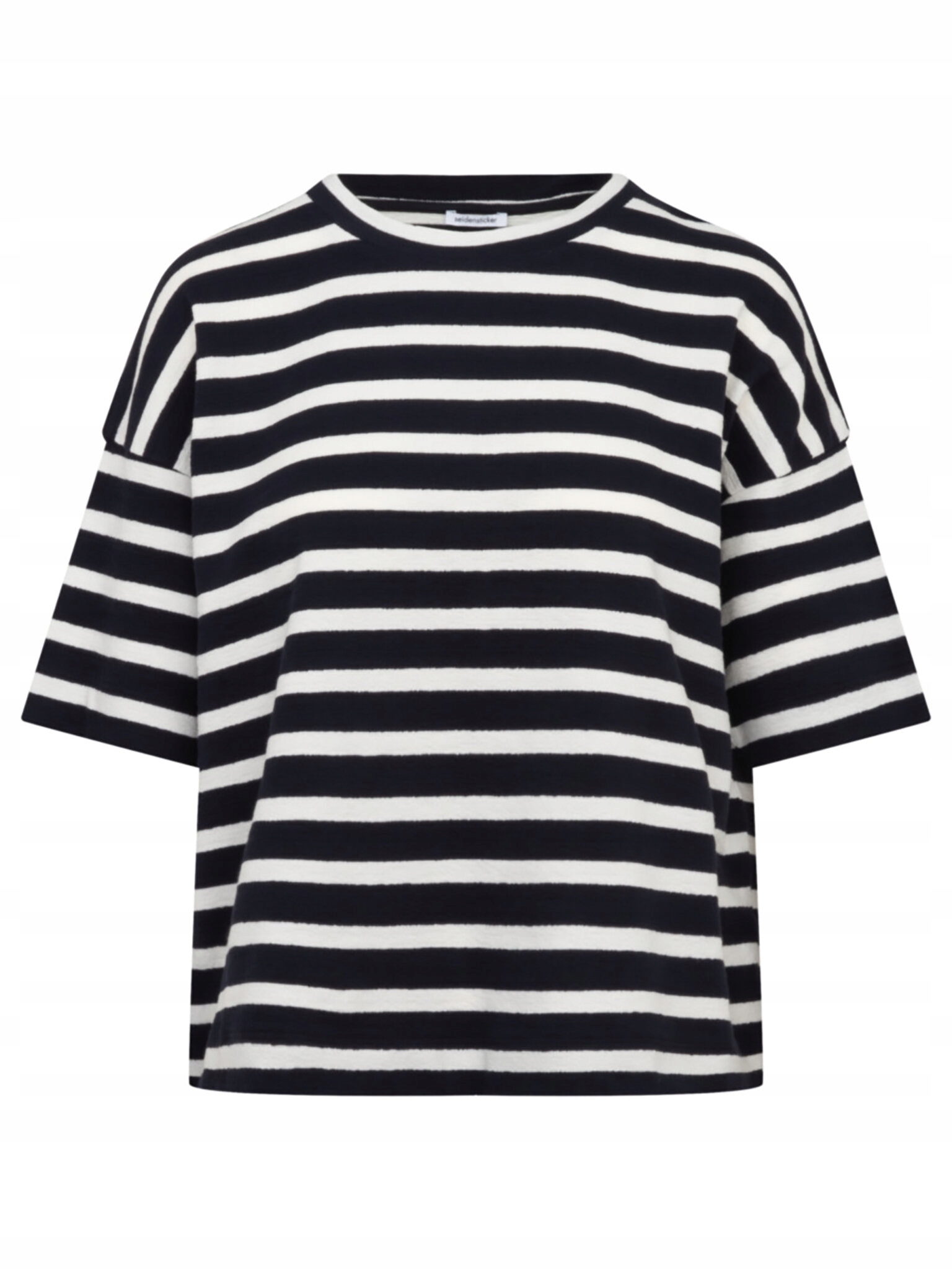 Seidensticker T-Shirt 60.335122 Granatowy Regular Fit