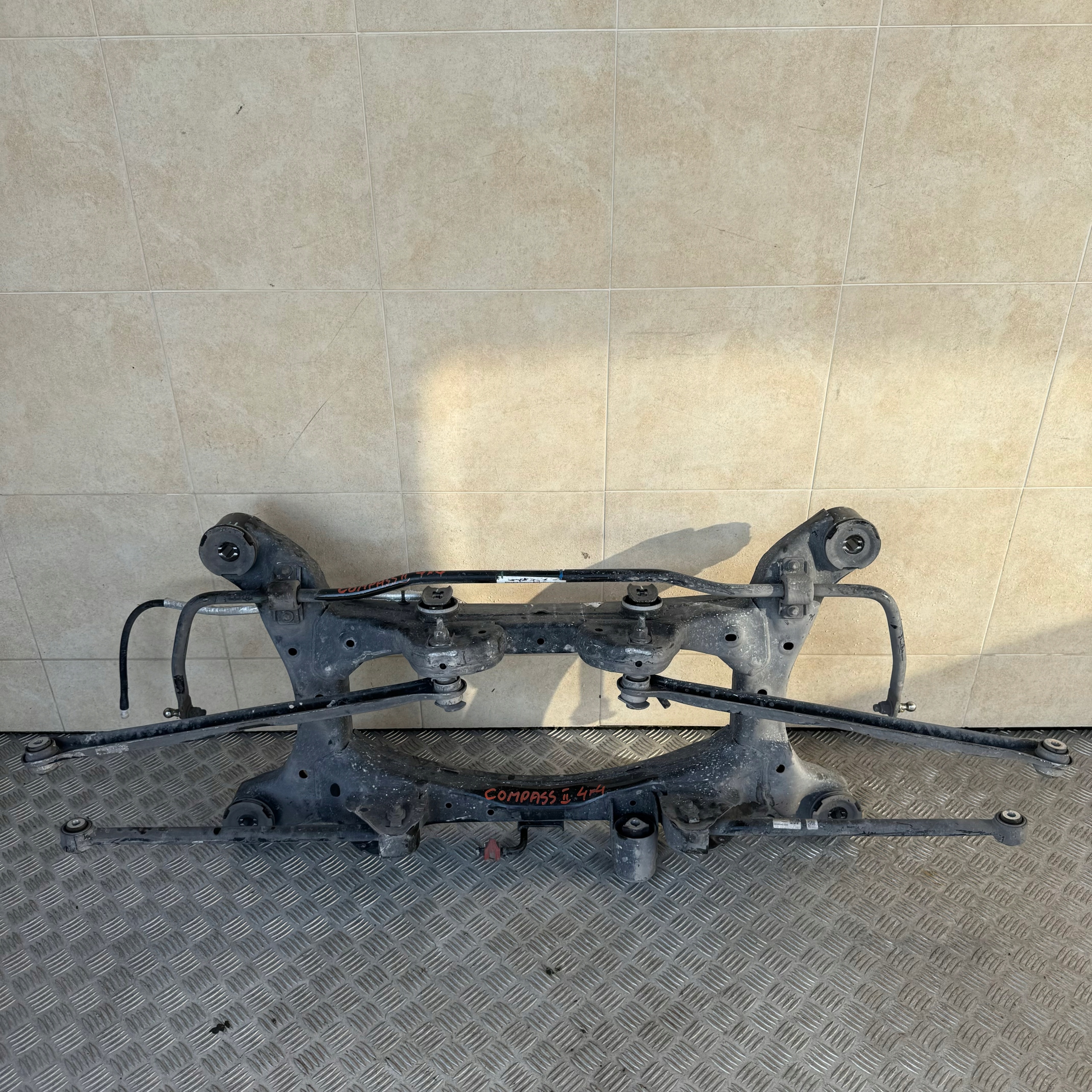 AXLE BEAM COMPLETE SUBFRAME AXLE BEAM REAR PART JEEP COMPASS II 2.0 DIESEL 4X4 2018 ROK