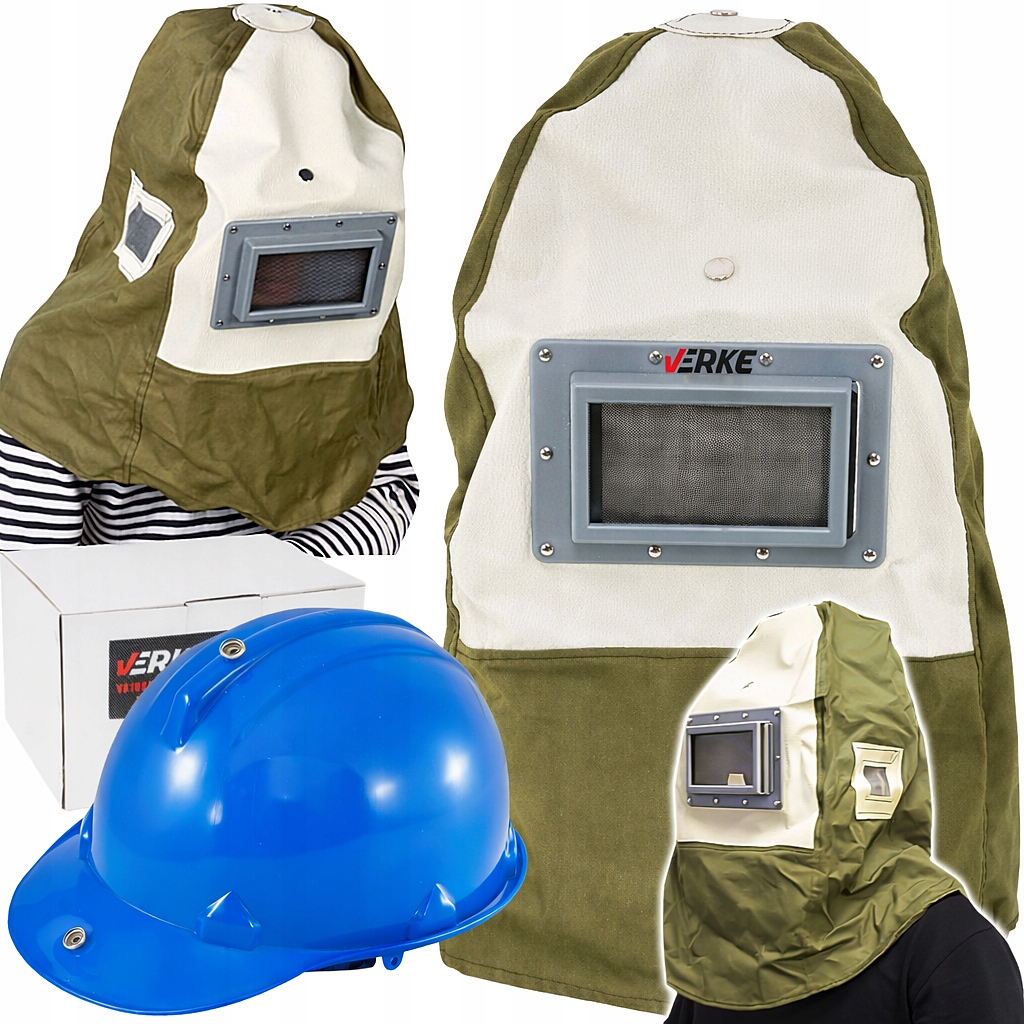 Maska ochronna pełnotwarzowa Verke czarna przeciwpyłowa uniwersalna 1 szt.