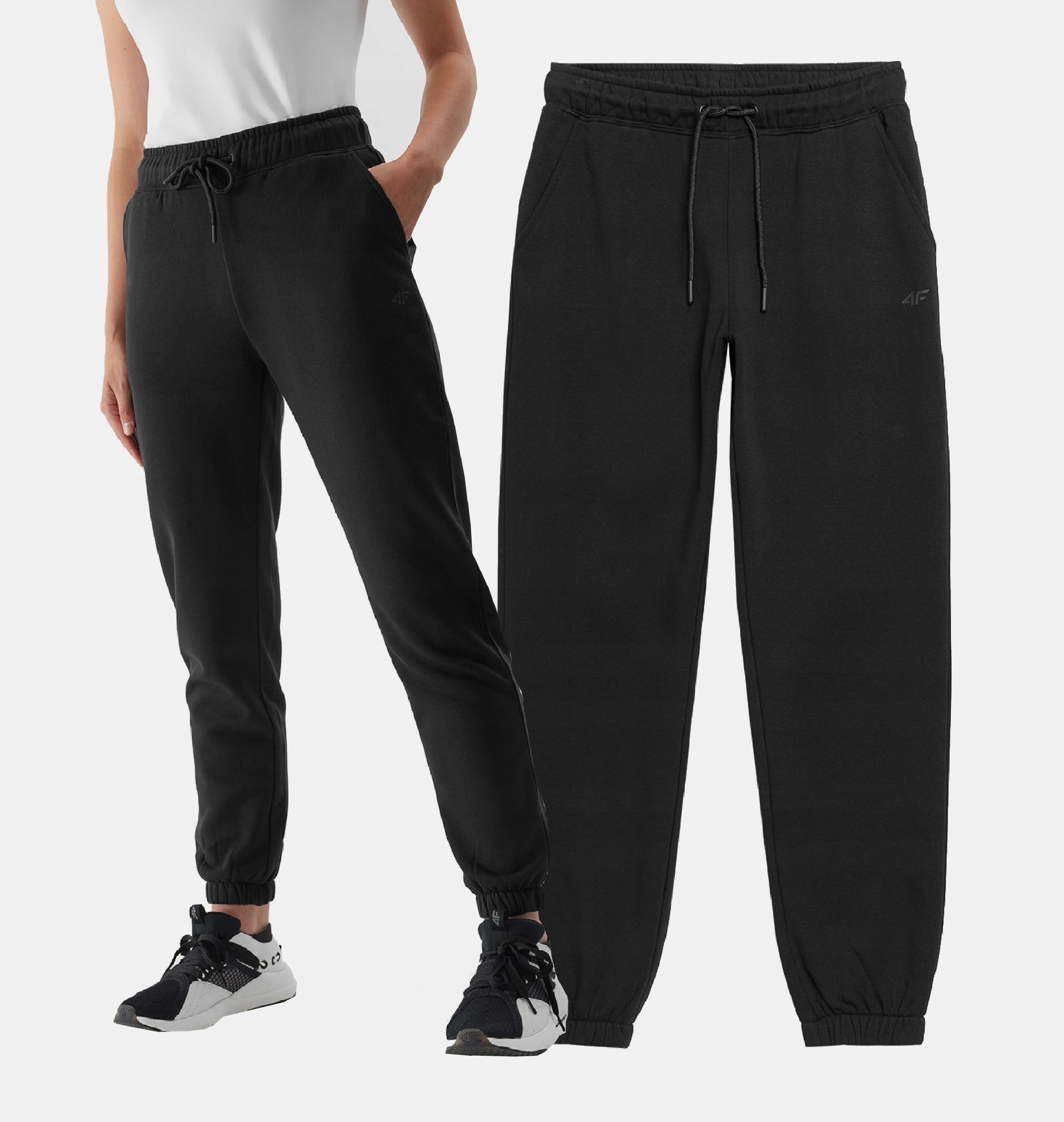 4F SPODNIE DRESOWE JOGGERY DAMSKIE Długość nogawki długa