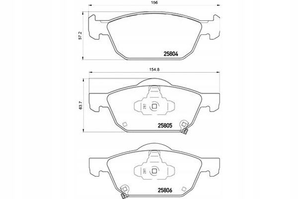Brembo Brzdové Destičky Honda CIVIC IX 12- Přední Asistent řidiče #28