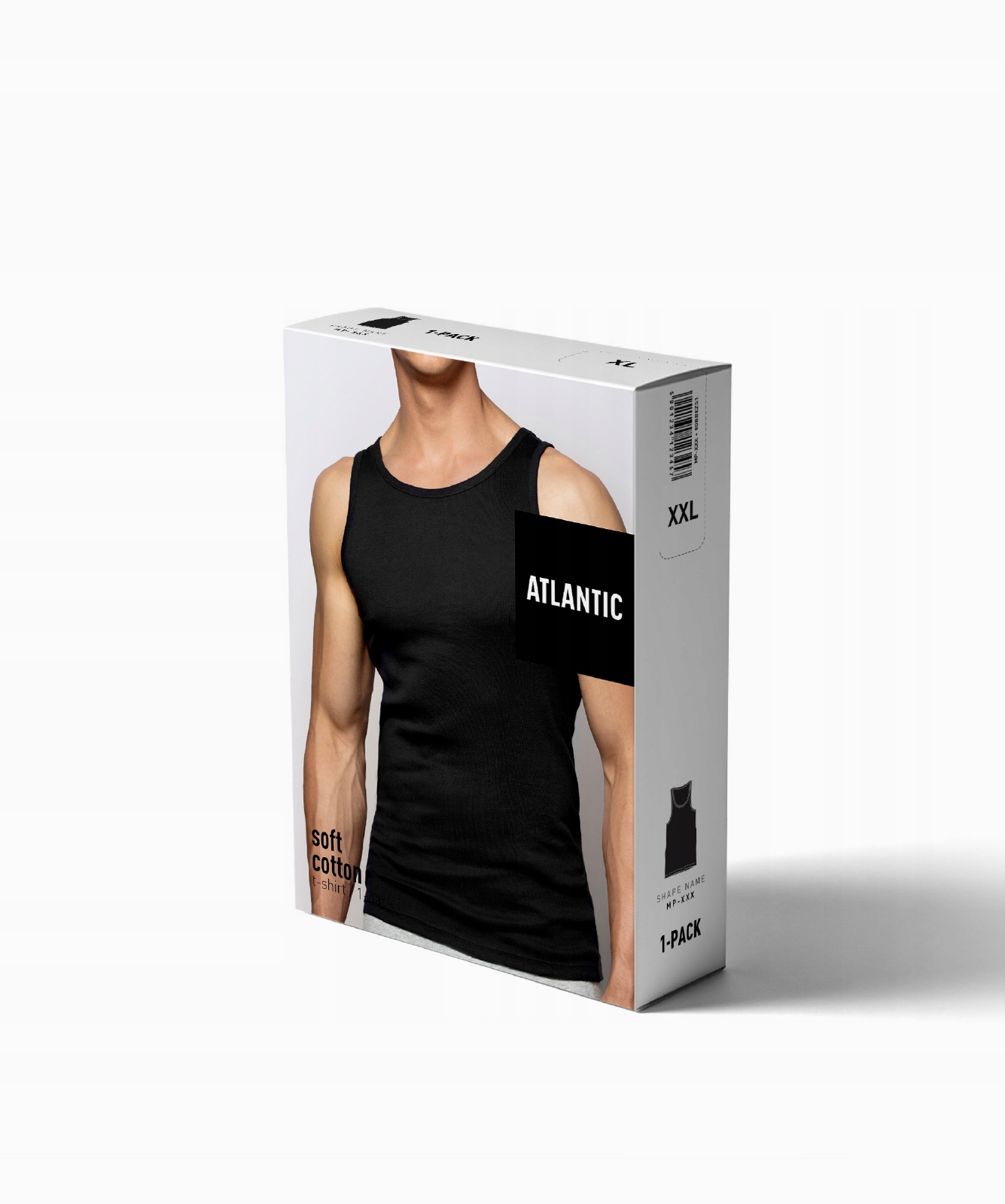 KOSZULKA ATLANTIC PODKOSZULKA BAWEŁNA 046 L GRAFIT Marka Atlantic