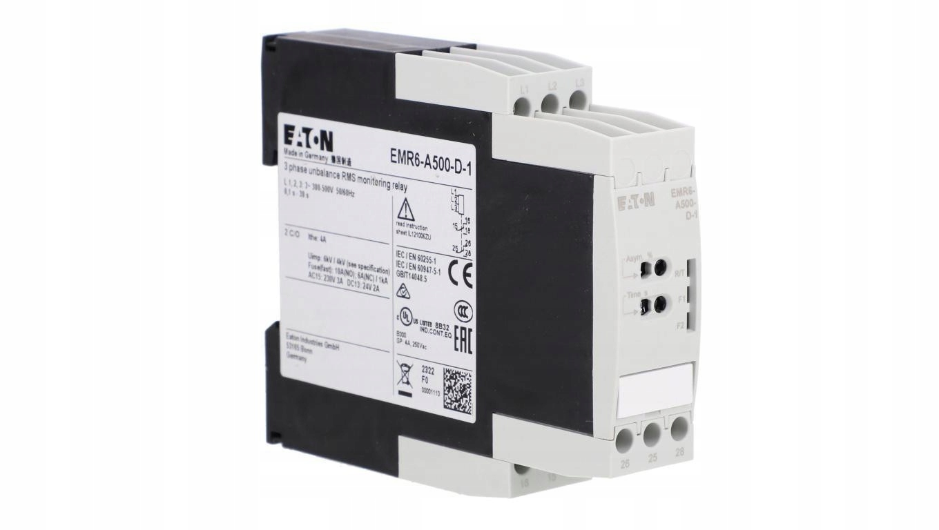 Przekaźnik Kontroli Faz Eaton EMR6-A500-D-1 Asymetrii 380-415V 184762