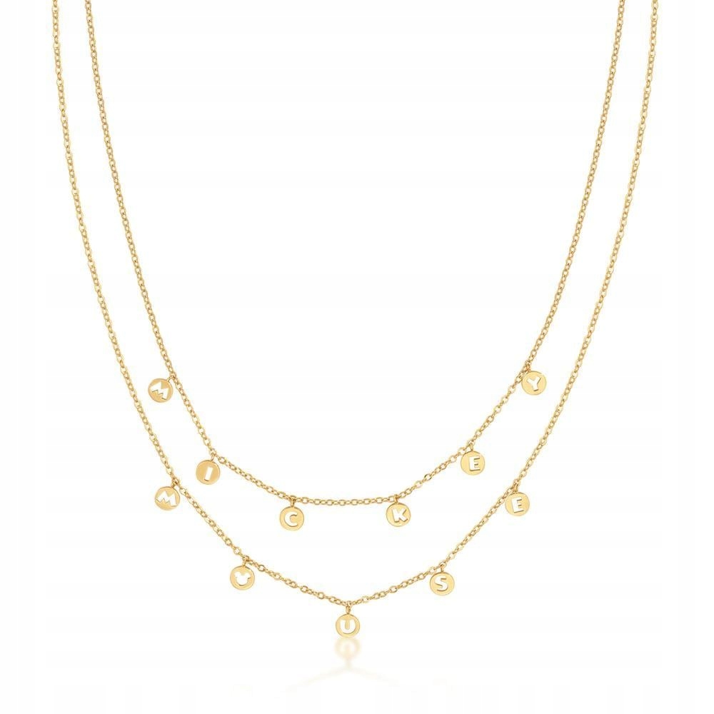 Disney Mickey Mouse Pozlacený náhrdelník se slovy