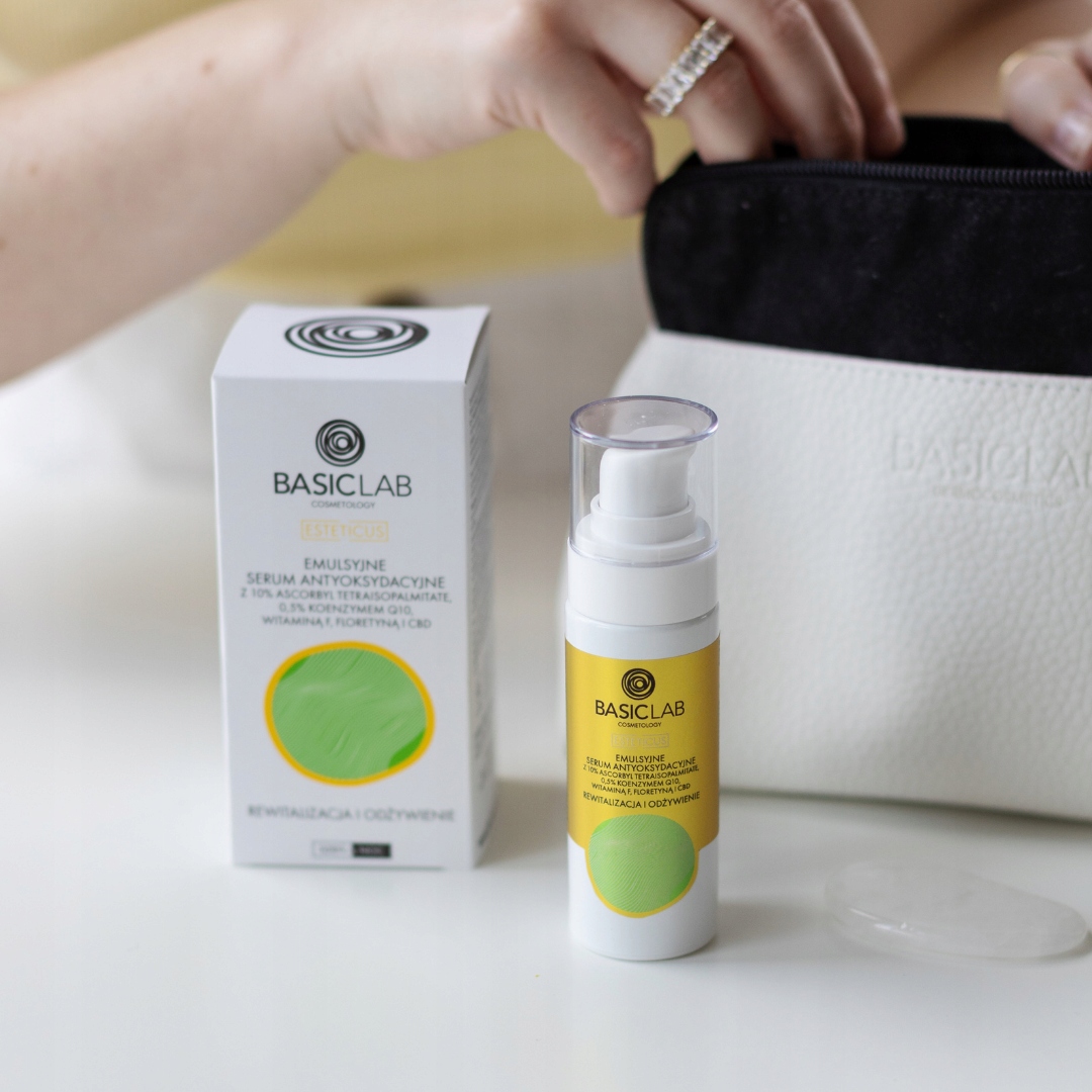 BasicLab Emulsyjne Serum Antyoksydacyjne z Witaminą C 10% do Twarzy 30 ml Marka BasicLab