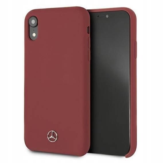Etui Mercedes Silicone Line na iPhone Xr czerwone Mercedes