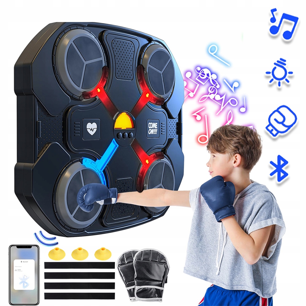 Tarcza bokserska treningowa bluetooth na ścianę muzyczna tablica dla dzieci