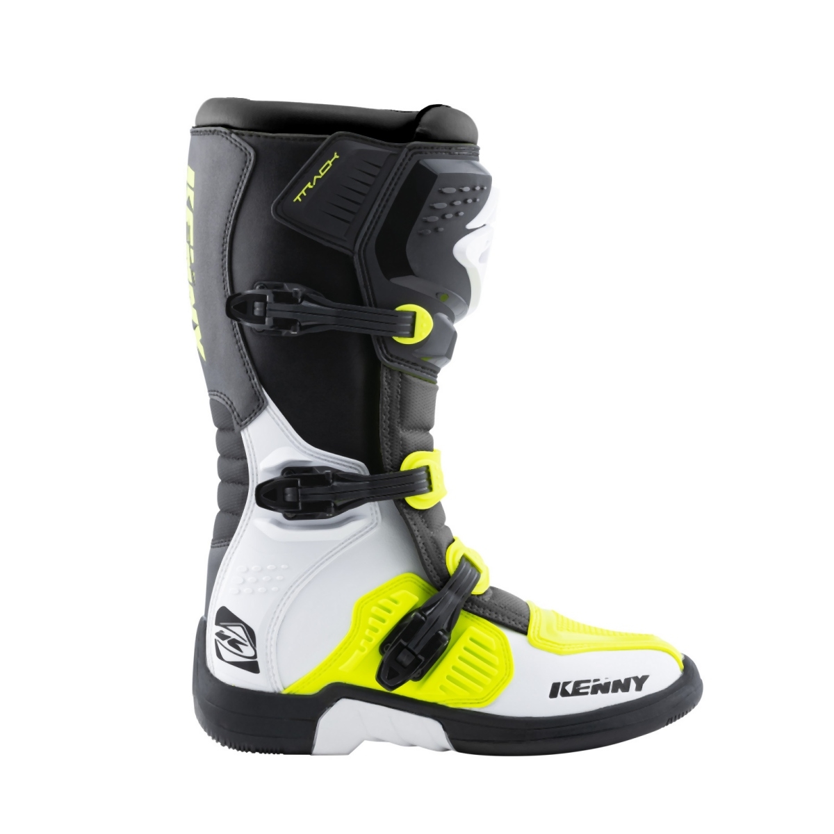 Kenny Racing Topánky Cross/enduro Model Track White/neon Yellow Farba Biela/č