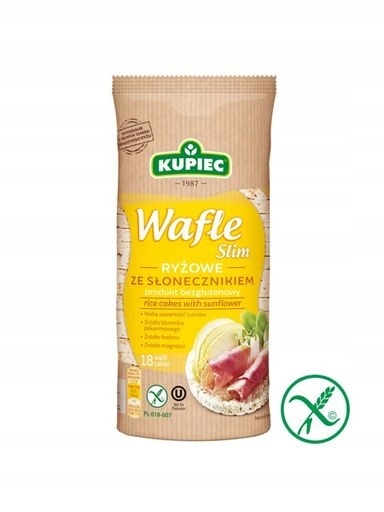 Levně 10 x Kupiec Rýžové oplatky se slunečnicí Slim 84 g