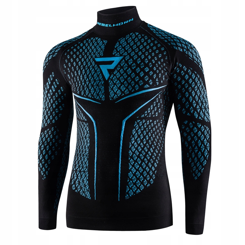 REBELHORN KOSZULKA MOTOCYKLOWA TERMOAKTYWNA THERM II LS BLACK BLUE XL/2XL