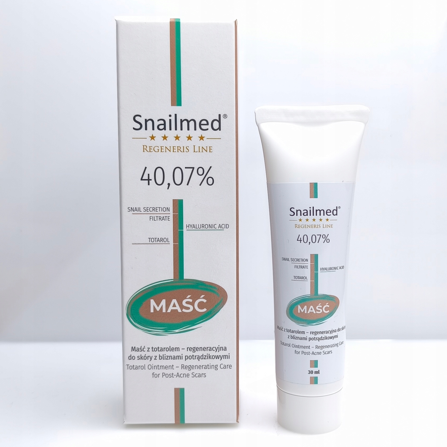 Snailmed Maść na Trądzik Blizny Potrądzikowe Wypryski Zaskórniki 30ml