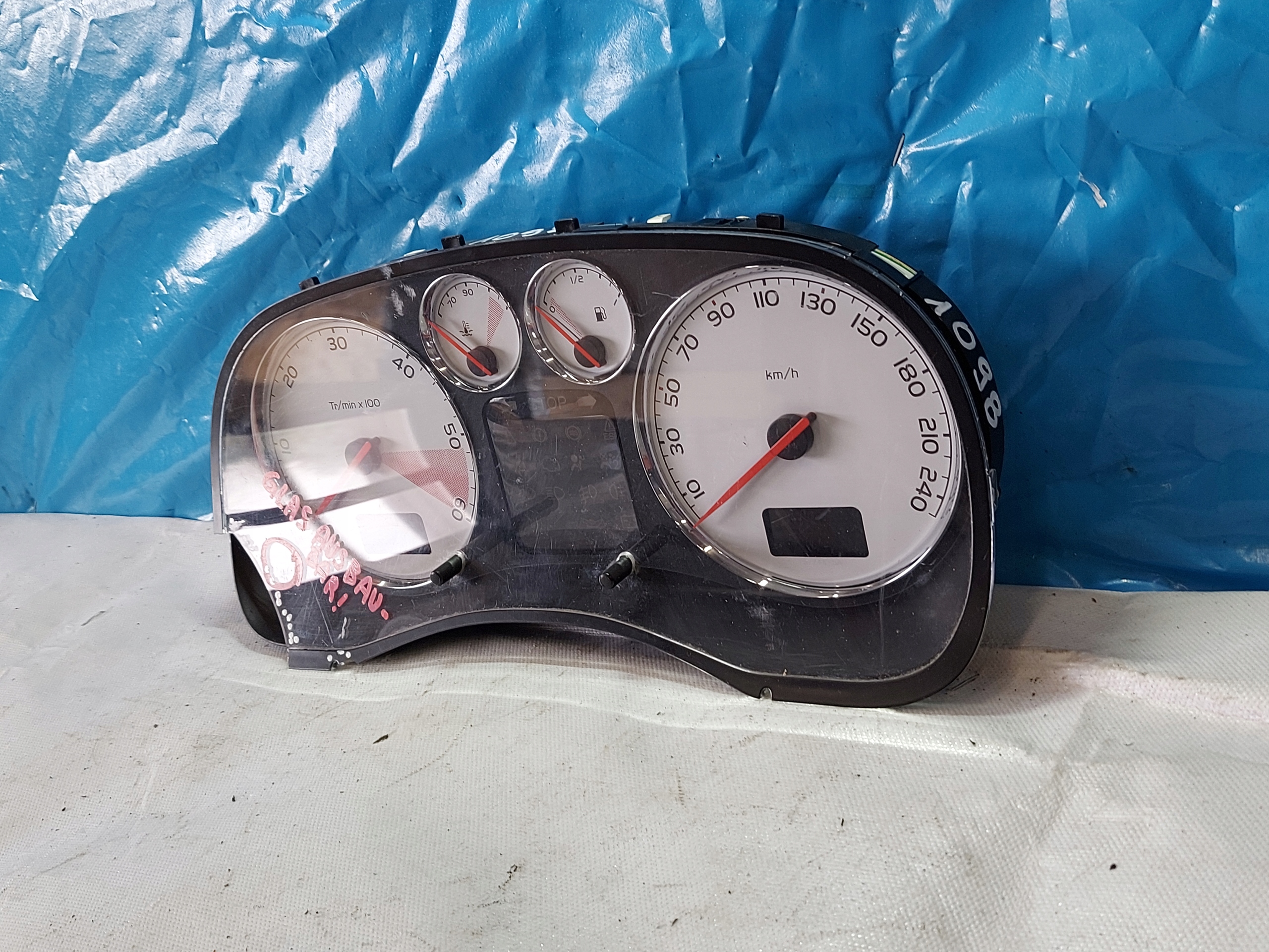 dials clock PEUGEOT 307 CC 2.0 B P9655925880
