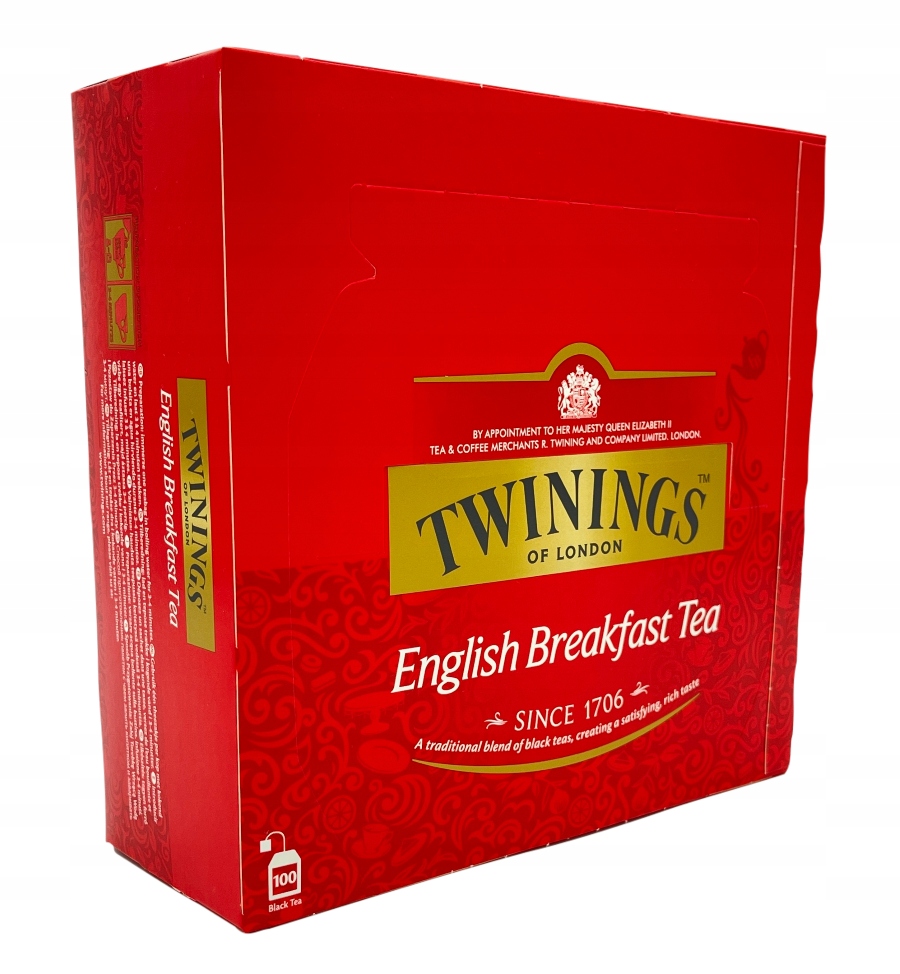 Levně Čaj Twinings English Beakfast 100 Ks