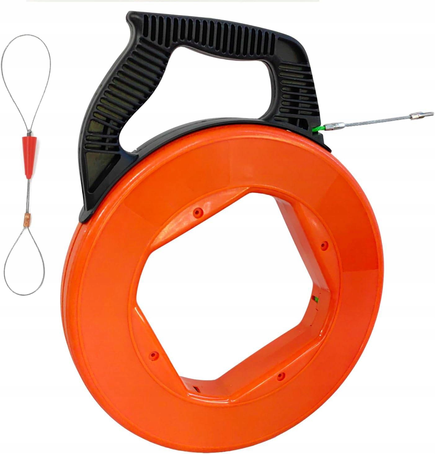 Skleněné Vlákno Kazeta Pilot Pro Protahování Kabelů Stalka Naviják 30 m Nové