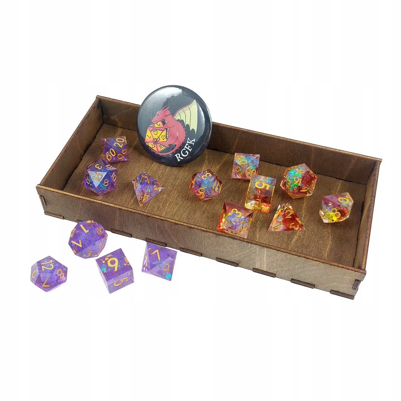 DICE TRAY DREWNIANA TACKA KOŚCI JUMANJI Producent RGFK