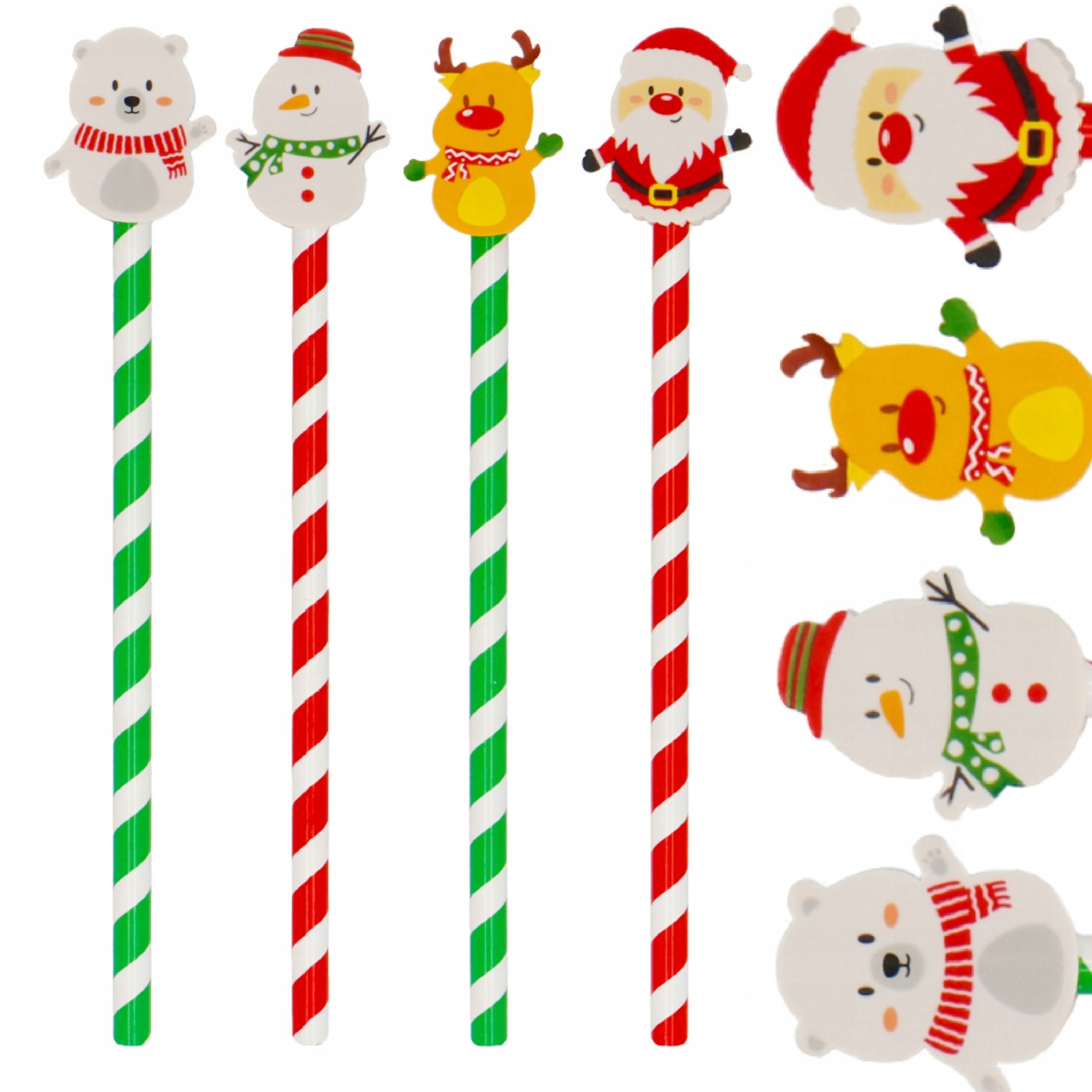 ZESTAW OŁÓWKÓW ŚWIĄTECZNYCH 4 SZT MIX BOŻE NARODZE