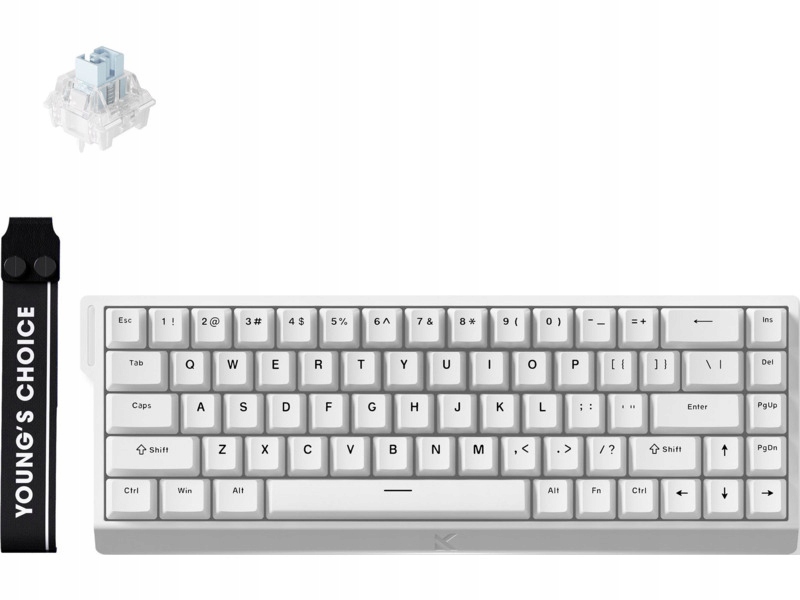 Klawiatura Mchose MC-ACE68-15 Magnetyczno-mechaniczna Usb Biała