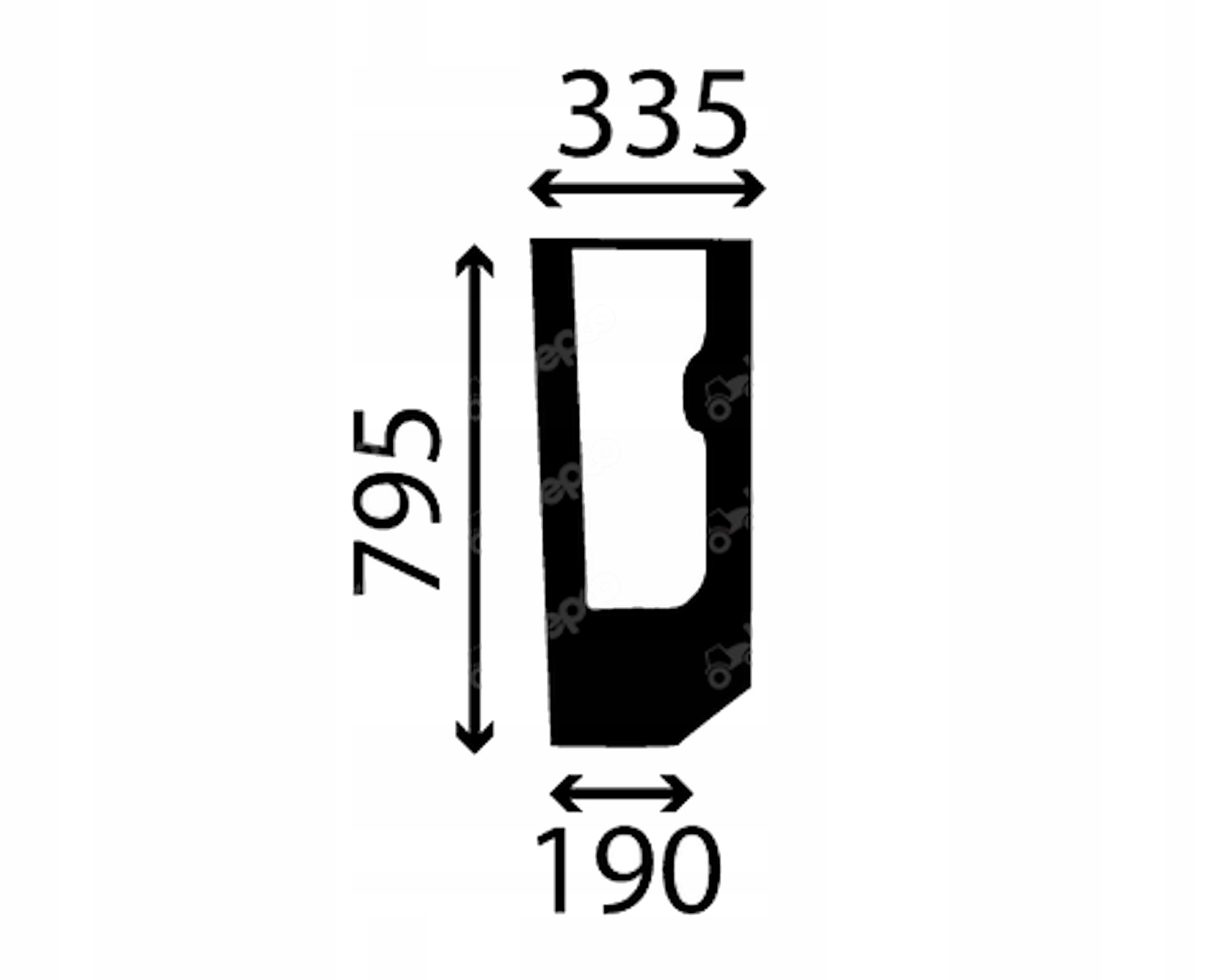 sklo Fiat Ford Landini přední spodní P 9827540