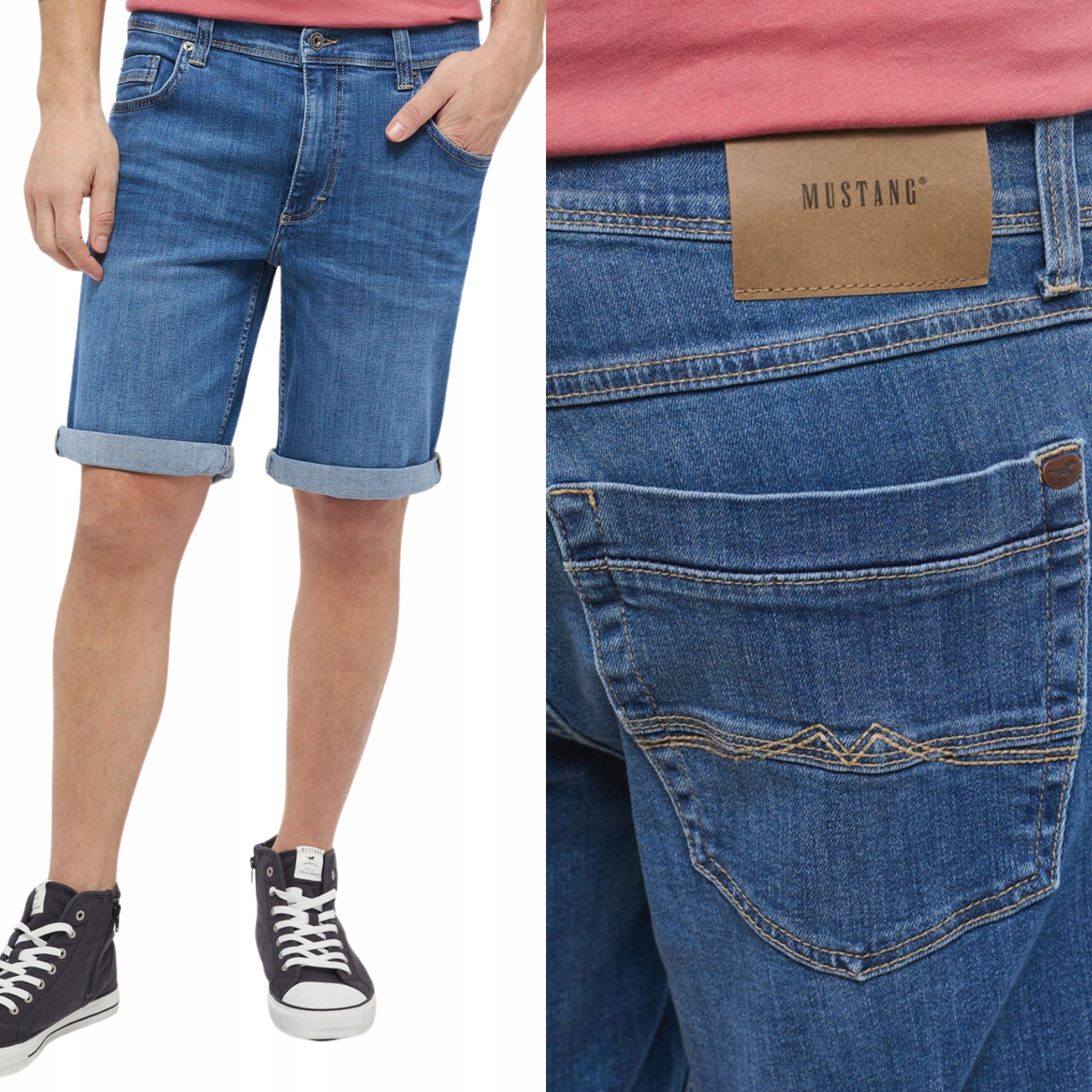 Mustang džínové kraťasy Blue jeans Washington Shorts W36