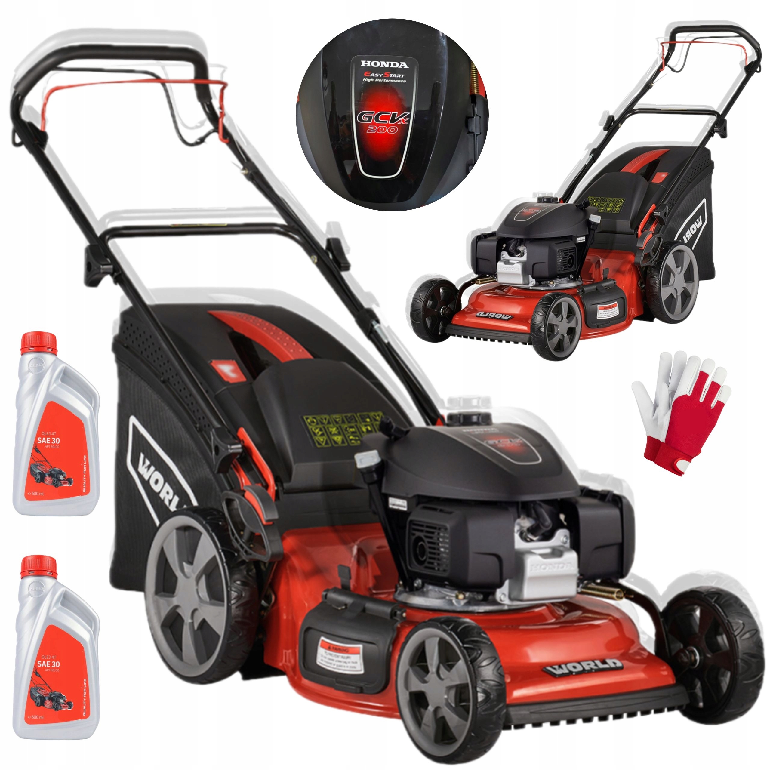 World Grh 530S Hw 4W1 Kosiarka Spalinowa Honda 201CM³ 4W1 Kosz 70L