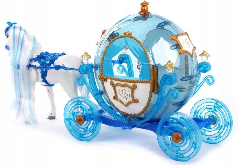 DUŻA KARETA CHODZĄCY KOŃ + LALKA ŚWIATŁO DŹWIĘK Efekty dźwiękowe świetlne