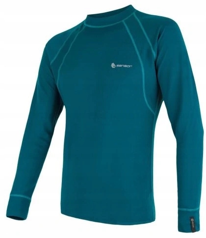 Pánské funkční termo triko s dlouhým rukávem Sensor Double Face Safír 23701