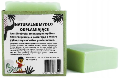 

Mydło do odplamiania i czyszczenia 100% naturalne