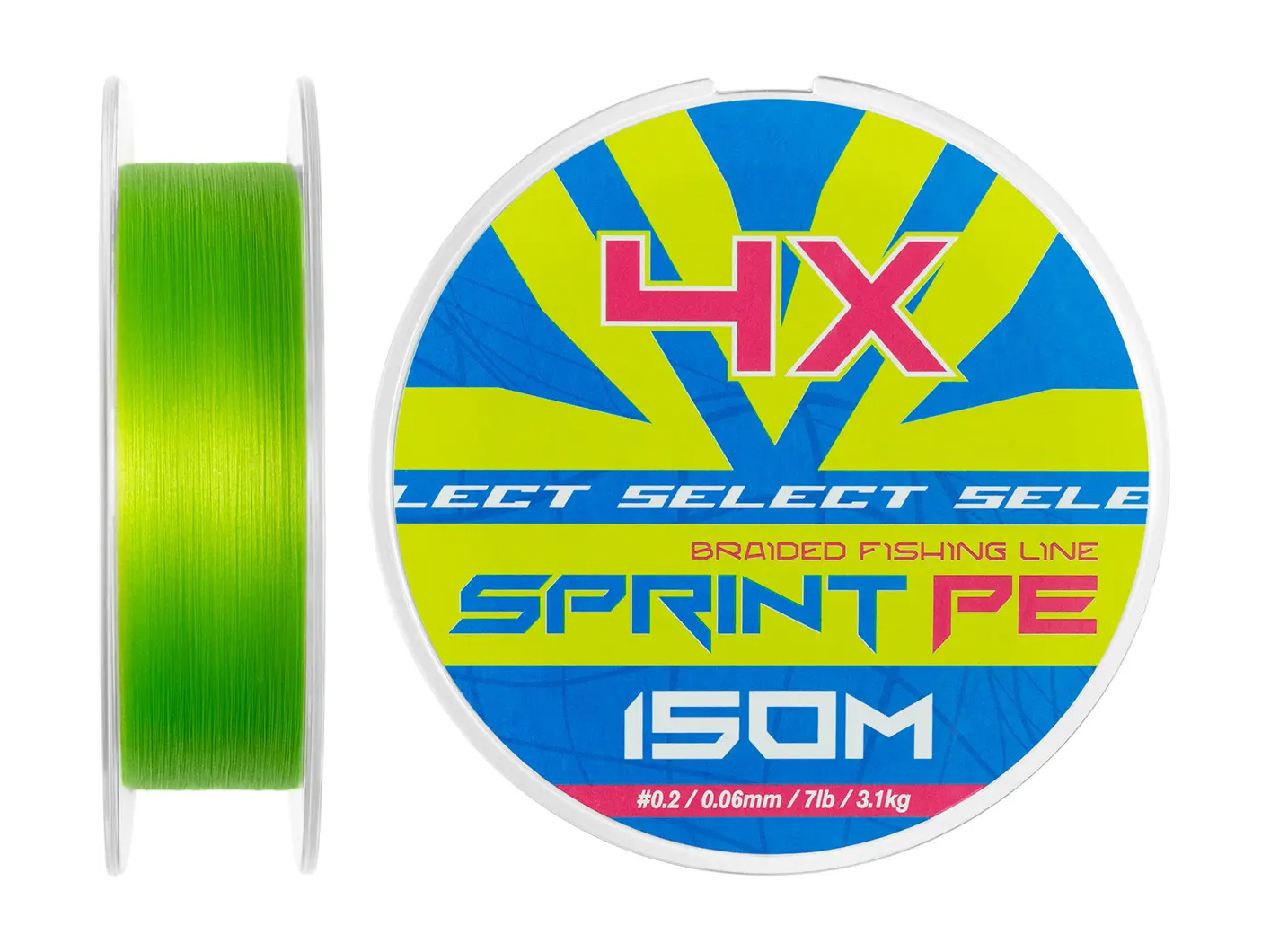 Plecionka Select Sprint Pe 4X Light Green 0.04mm/150m