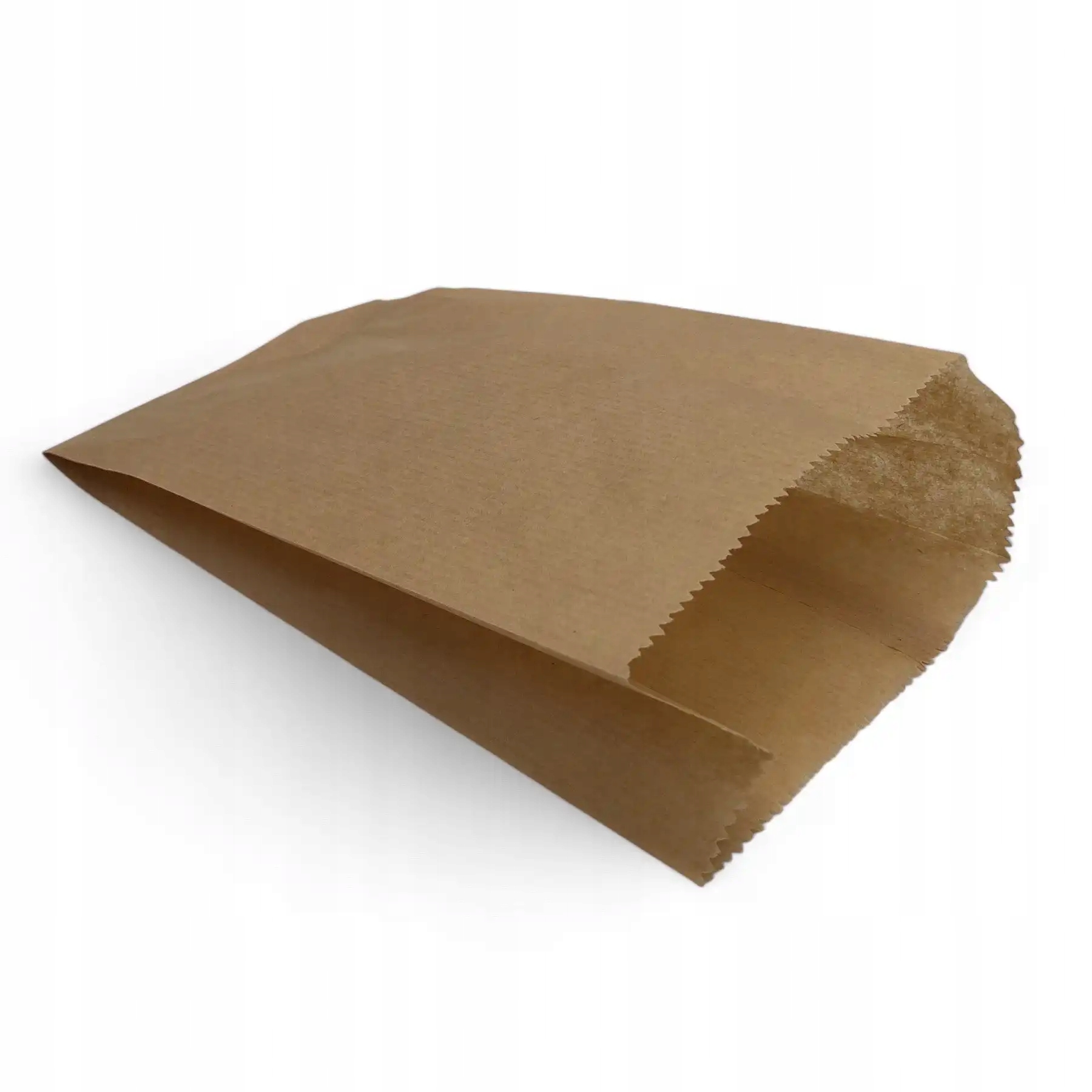 Torby torebki papierowe fałdowe na pieczywo na żywność 20x8x40 cm 1000 szt.