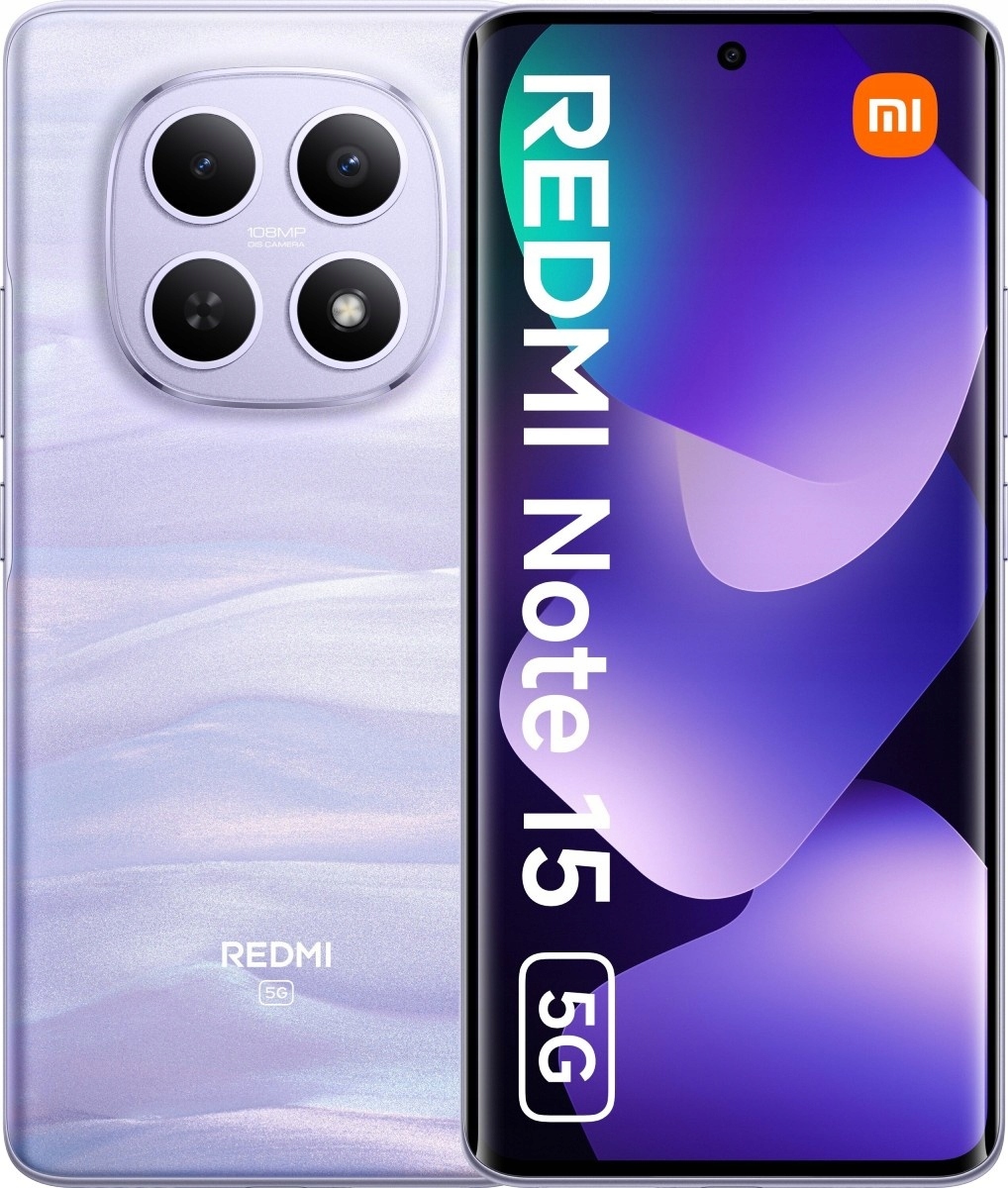 Smartfon Xiaomi Redmi Note 15 5G 6/128GB DualSIM 108 Mp 5520 mAh Fioletowy