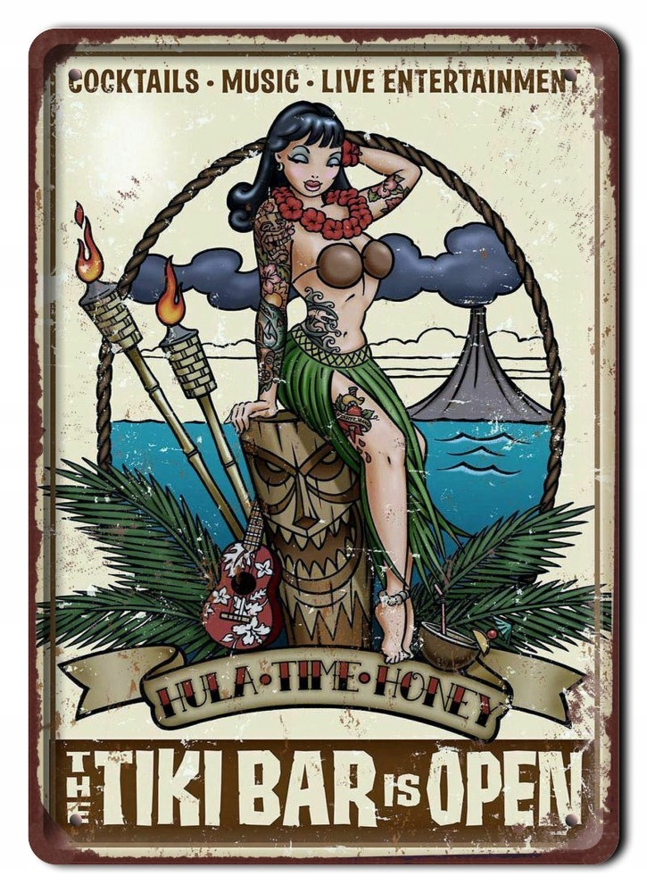 Plakat Metalowy Szyld Tabliczka Retro Bar #11962
