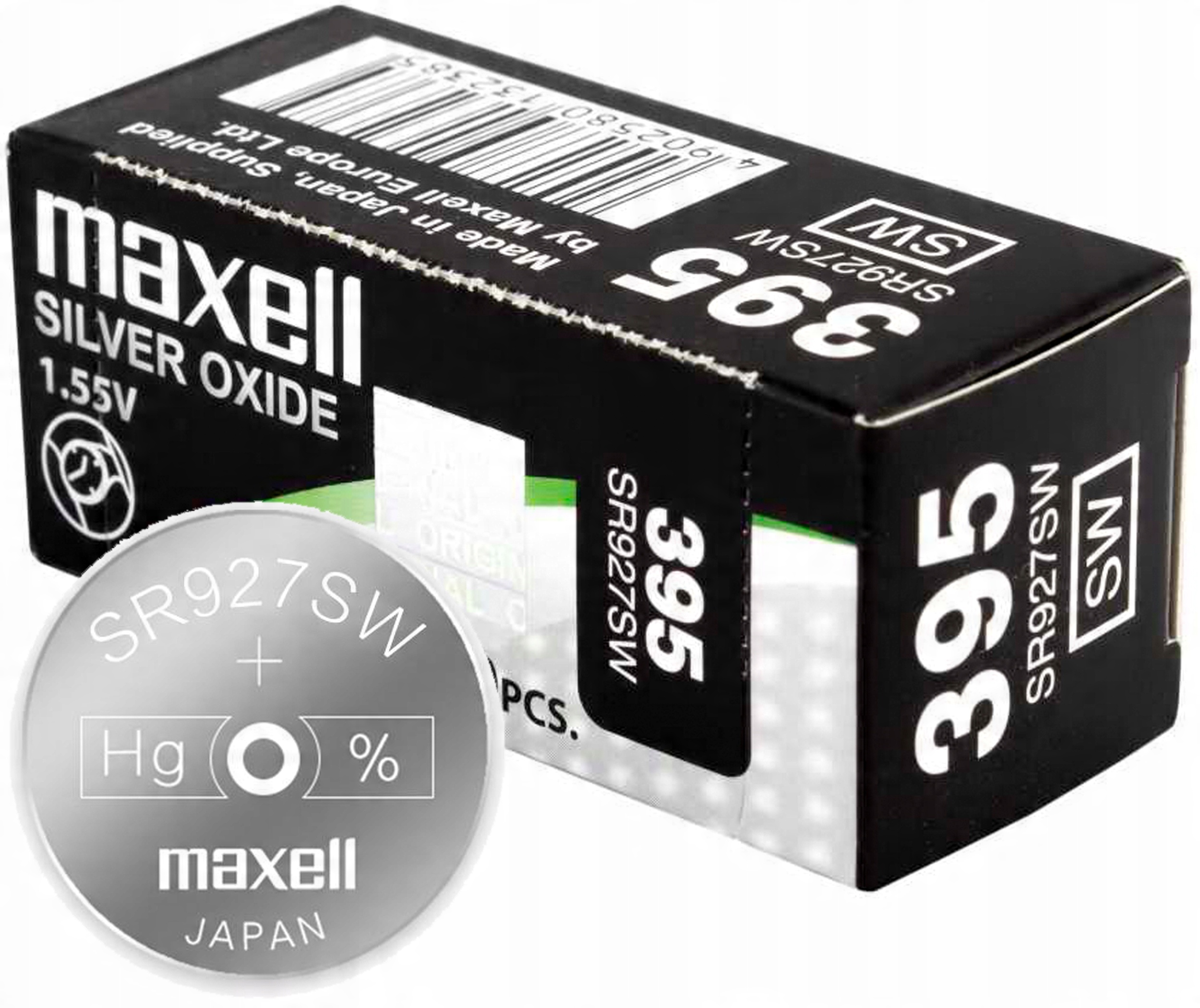 

10x Bateria Maxell 395 SR927SW 399 Sr 927 Sw G7