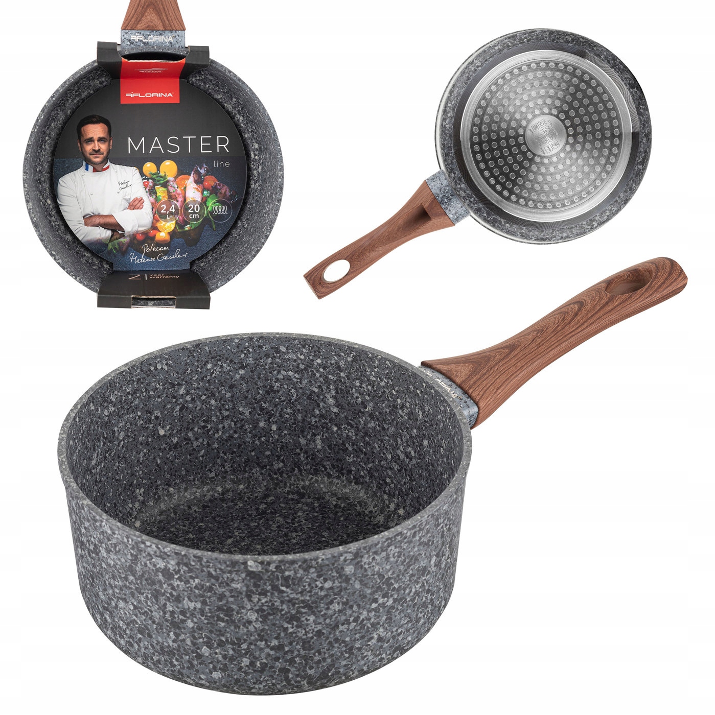 RONDEL ALUMINIOWY MASTER FLORINA 20cm 2,4l Linia Master