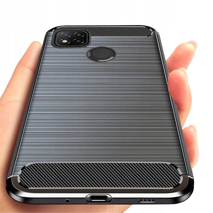 

Etui do Xiaomi Redmi 9C Pancerne Carbon Szkło 9H