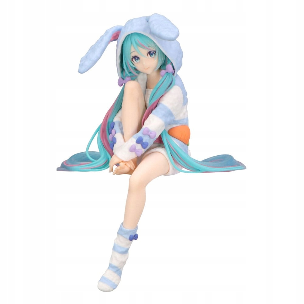 Hatsune Miku Figurka Rabbit Ear Hood Pajama Blue Color Ver. 14 cm
