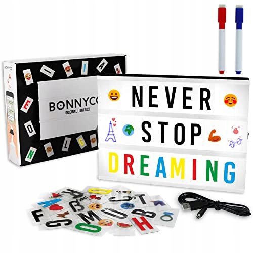 

Tablica Podświetlana Led Lampka Light Box Bonnyco