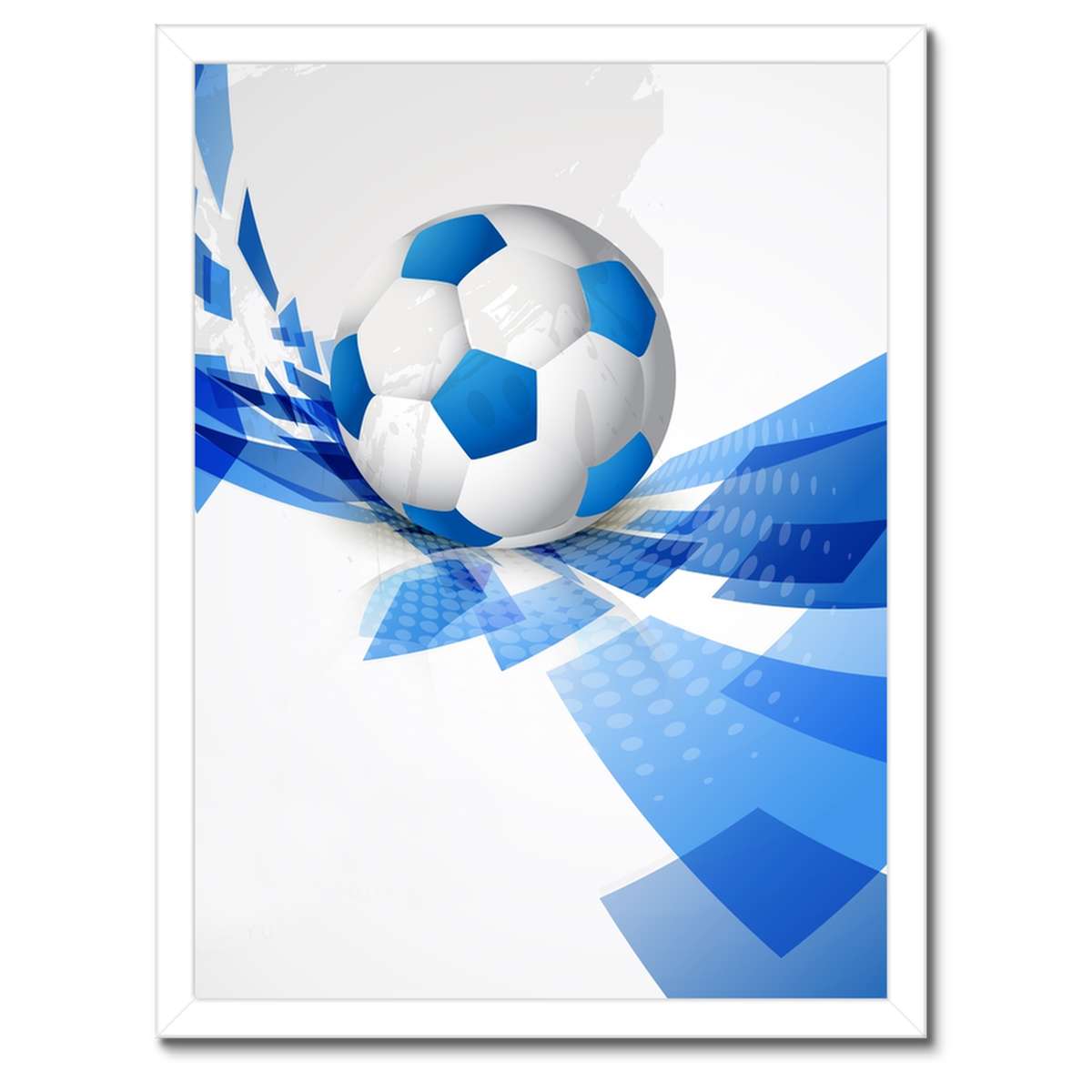 Plakáty v rámu 30x40 Modrý fotbal
