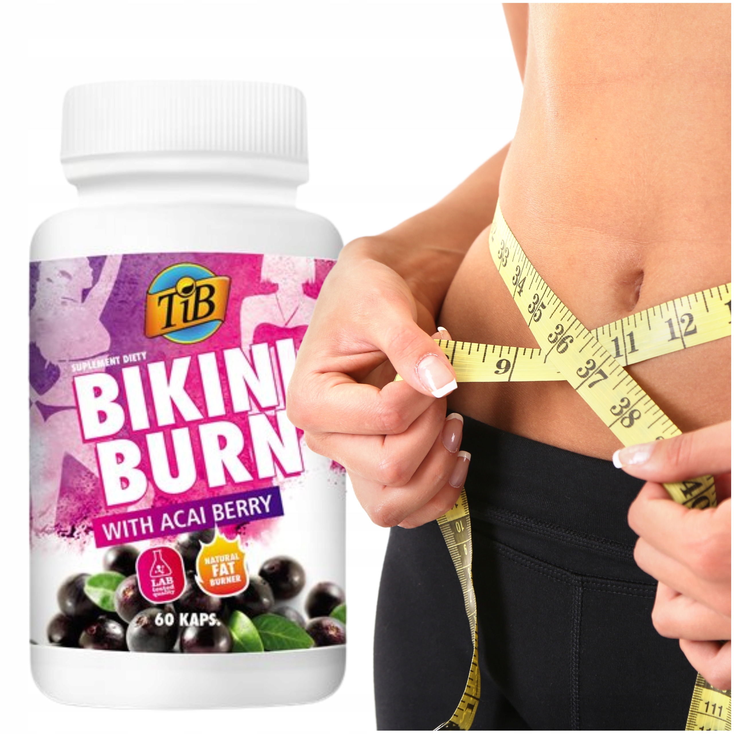 Spalovač tuků pro ženy Bikini Burn Bezpečné kapsle pro hubnutí