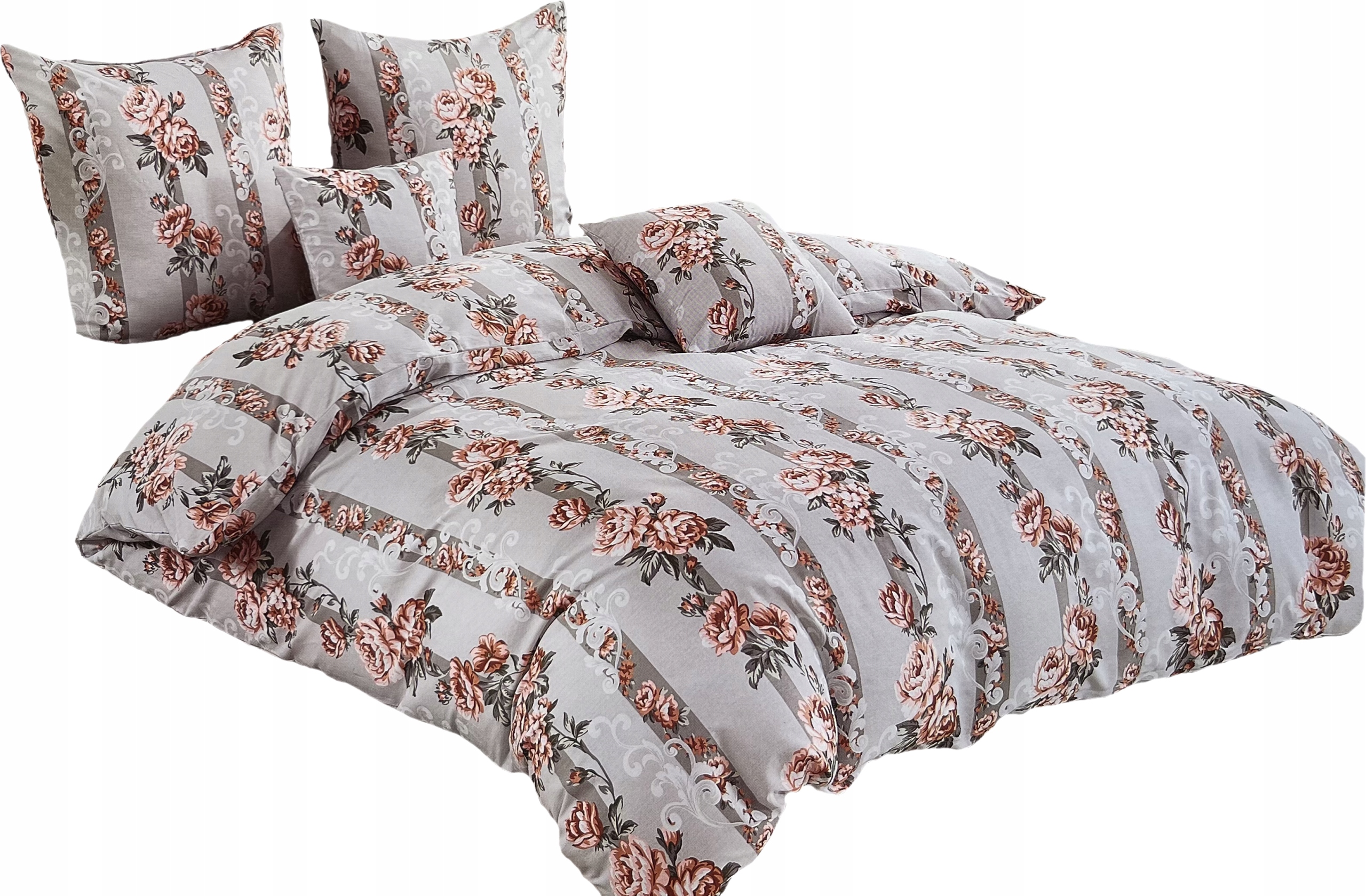 Povlečení 160x200 Bavlna Saténové 100% Povlečení Sada Povlečení Květiny