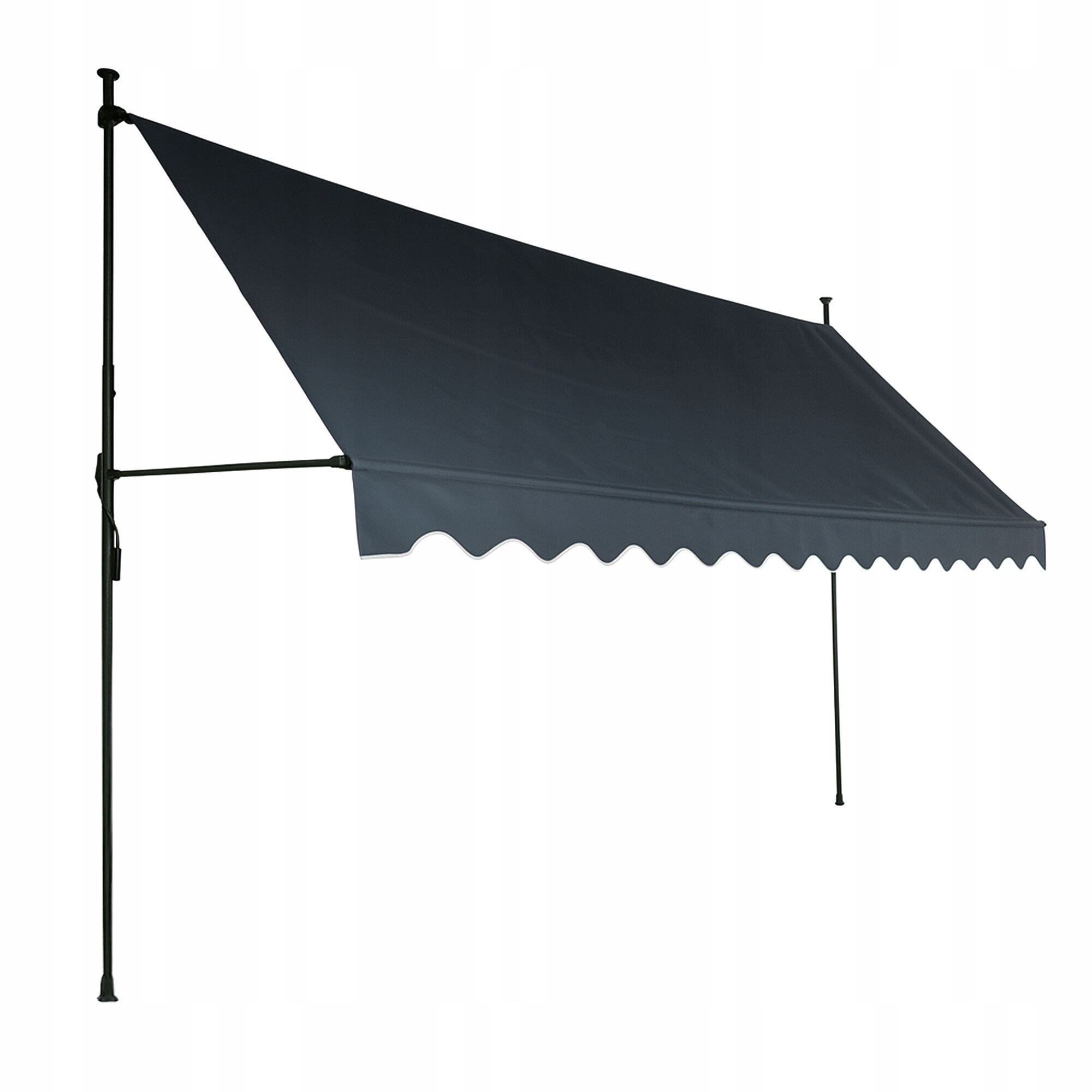 Aga Teleskopická markýza 350x120 cm Šedá