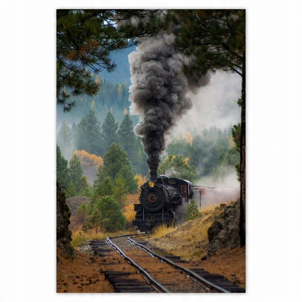 

Plakat 62x93 Lokomotywa parowa