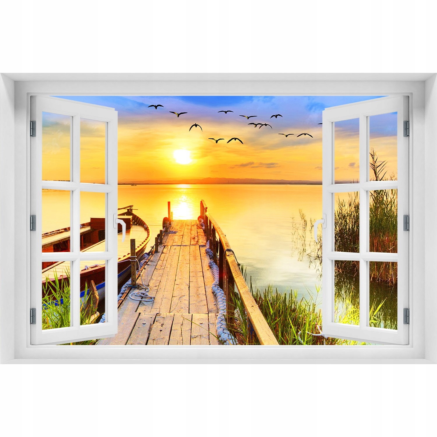 

Fototapeta Naklejka na ścianę Łódka i molo 120x80