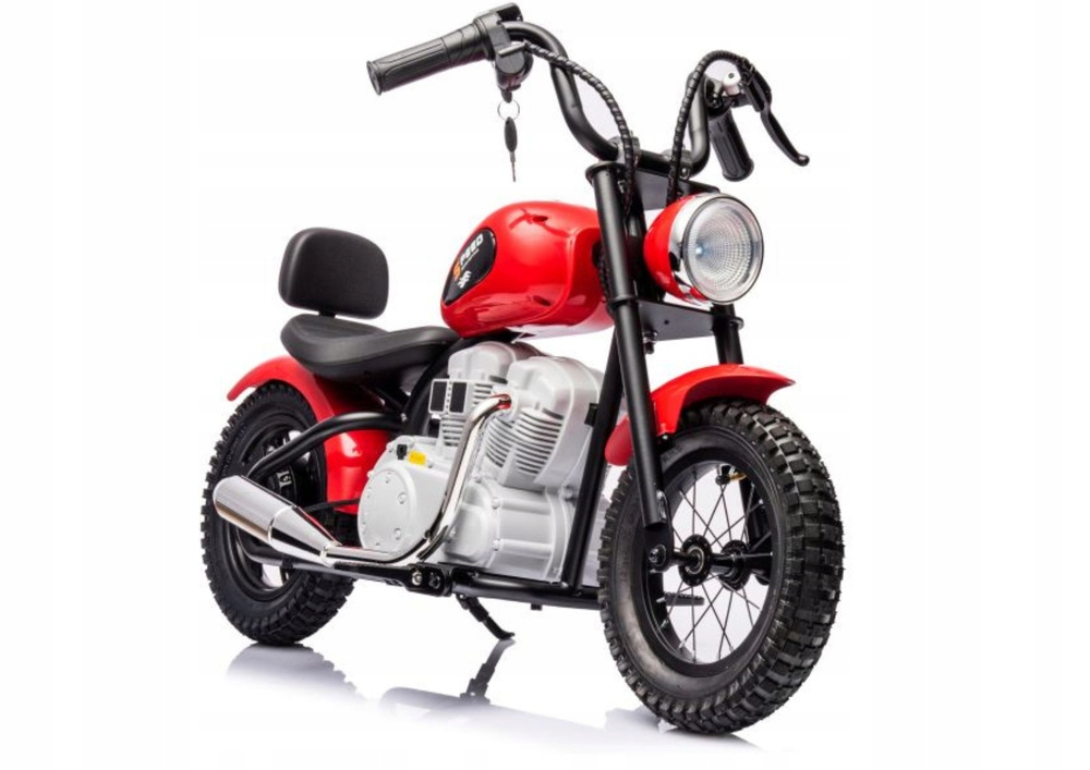 Motor na akumulator 36V elektryczny czerwony dla dzieci jednoosobowy