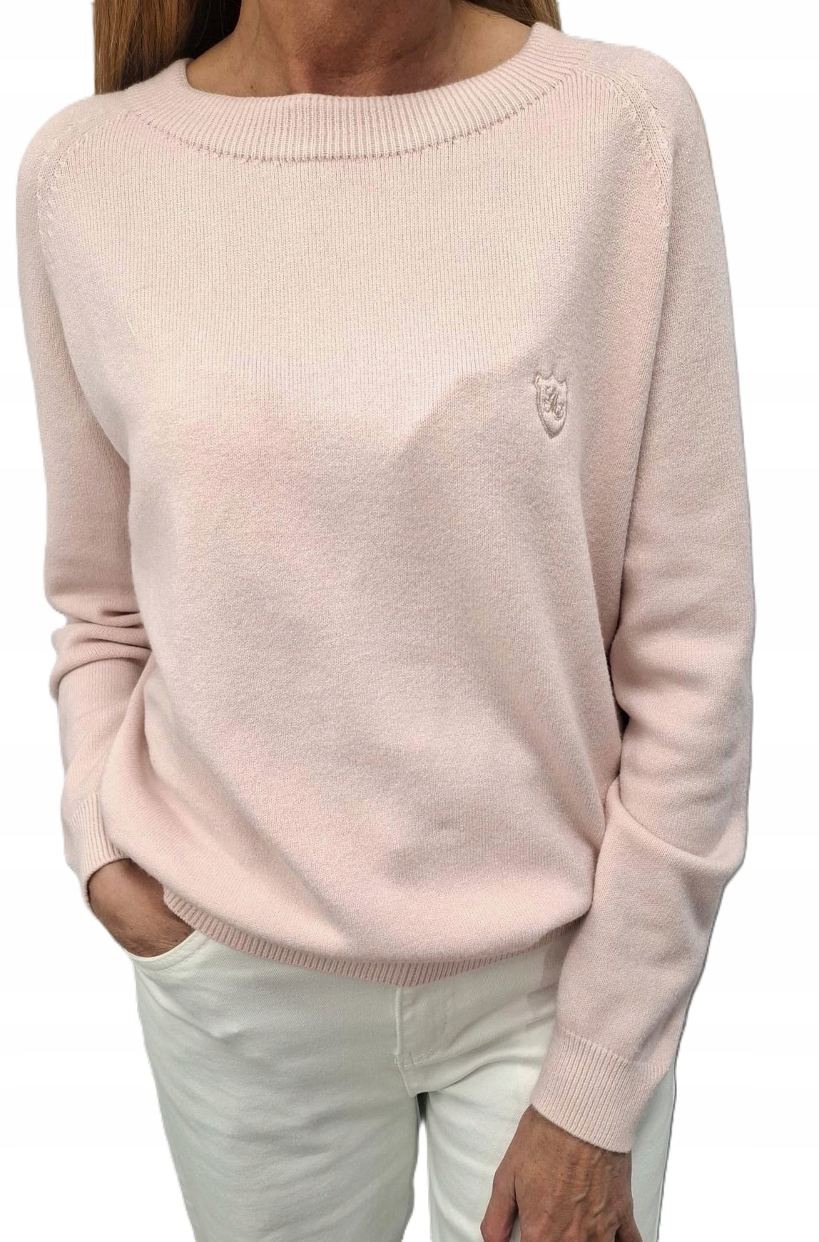 Lemonada Svetr s výšivkou Halenka z viskózy Dlouhý rukáv Pudrová Růžová Novinka