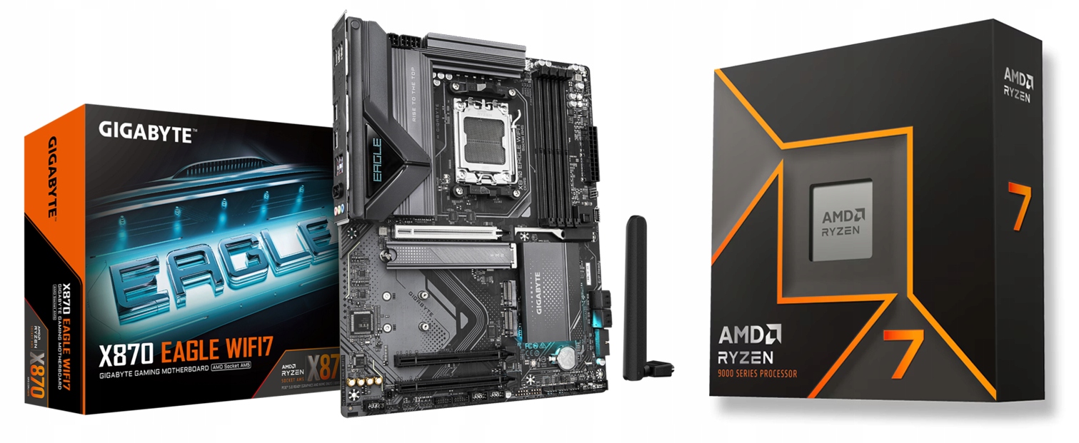 Zestaw Amd Ryzen 7 9700X X870 Eagle WIFI7