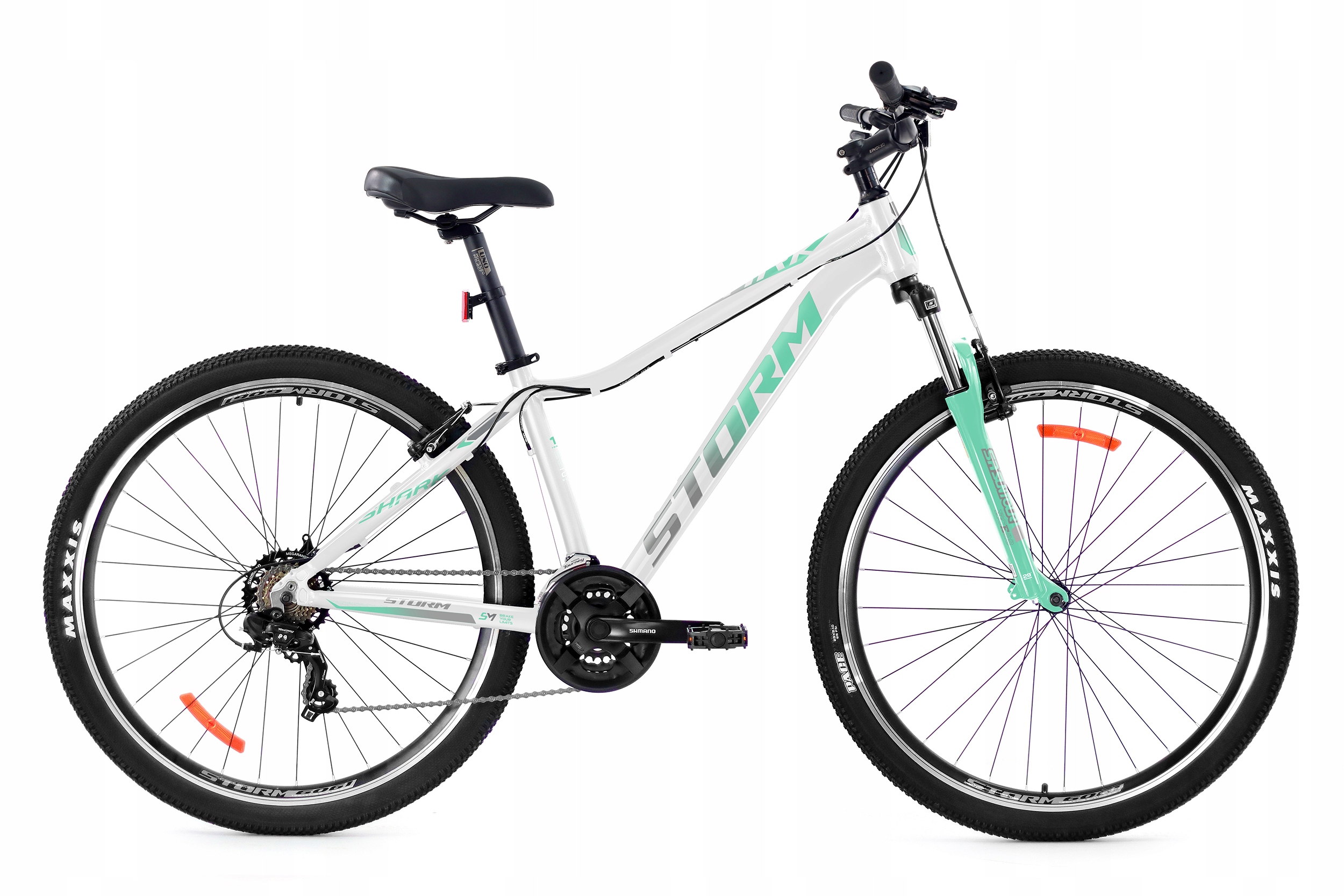 Rower Storm Shark 29 2VBR-T Lady biały/mięta 18