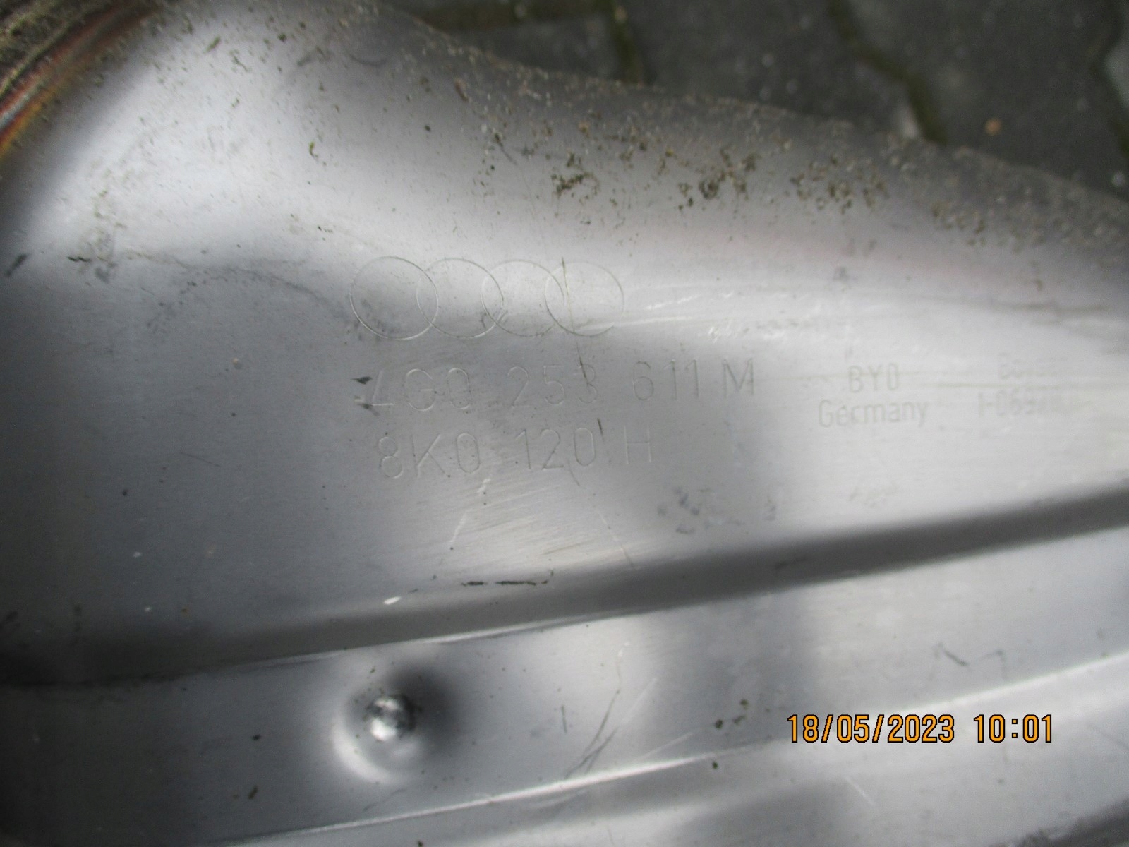muffler, exhaust AUDI A6 4G0253612M