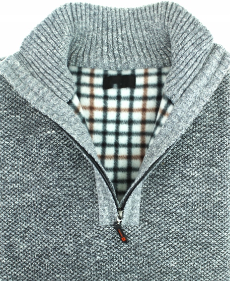 SWETER MĘSKI ROZPINANY CIEPŁY Z POLAREM XXL G28