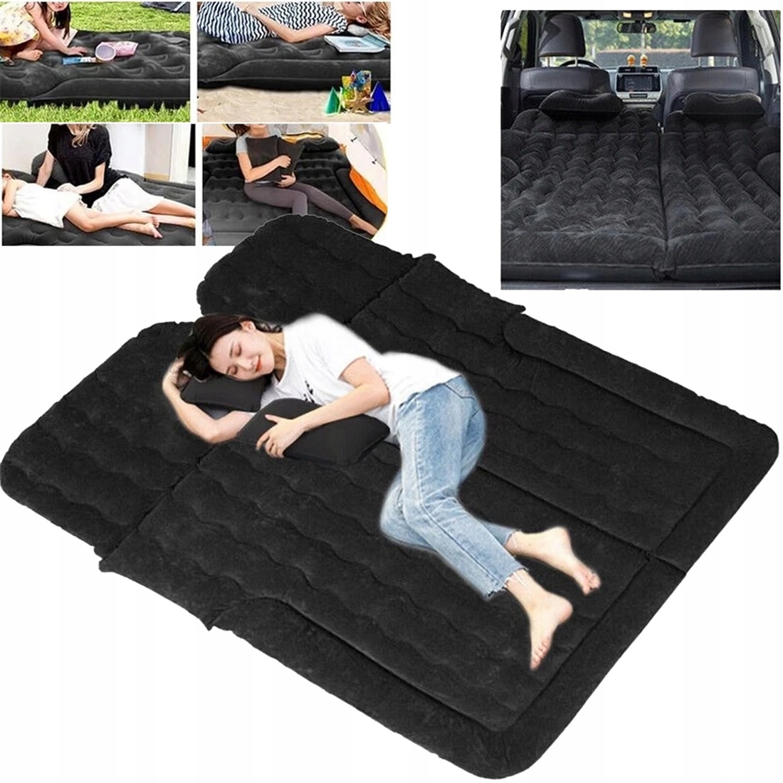 Nafukovací Matrace S Pumpičkou, Flokovaný Prémiový Materiál