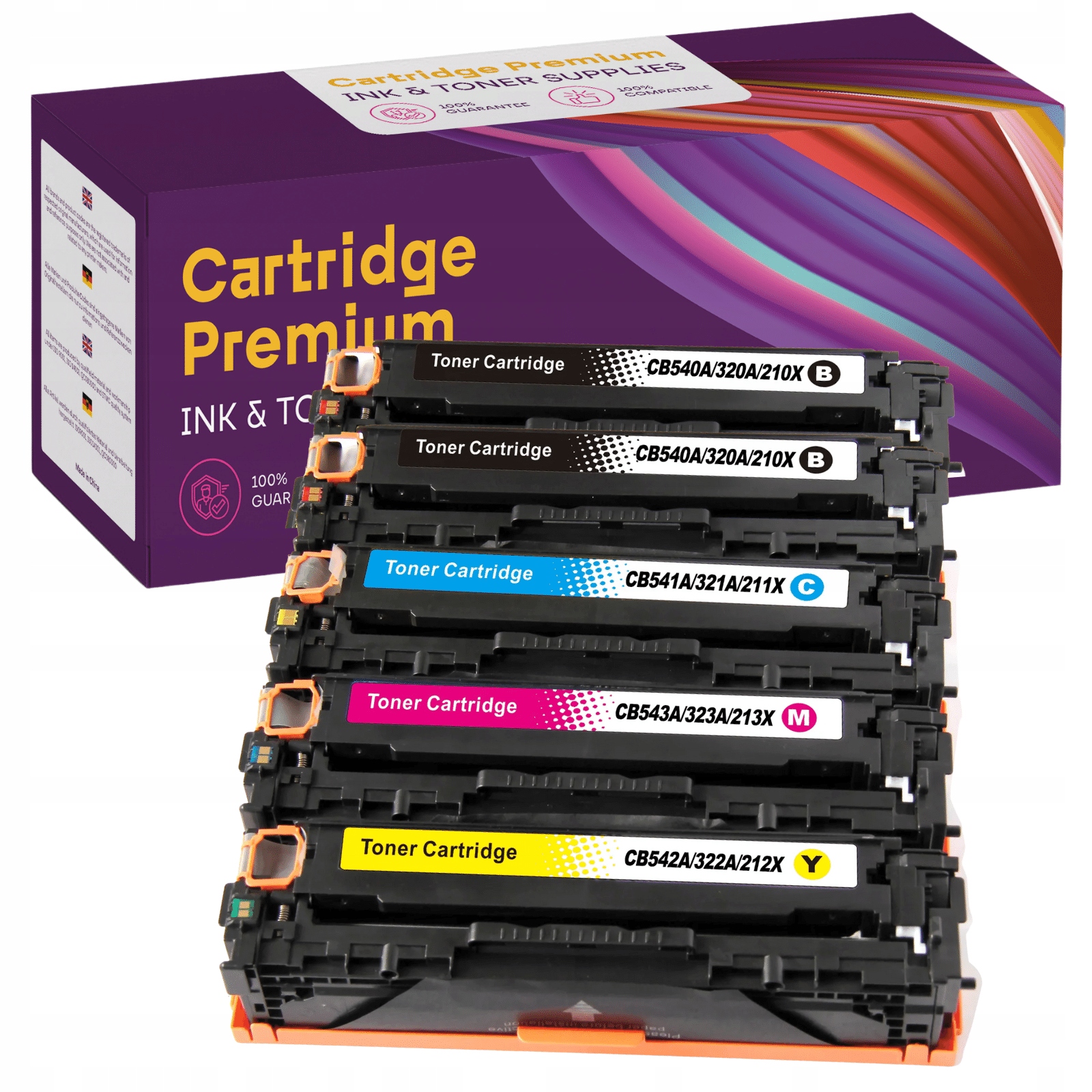 5x Toner Pro Hp Lj CM1415fw CM1415fn CP1525 CB540
